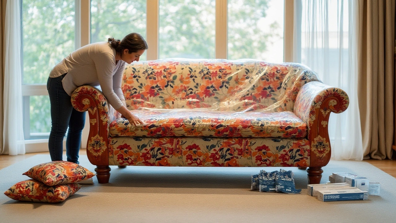 Effective Techniques to Cover a Sofa for Storage