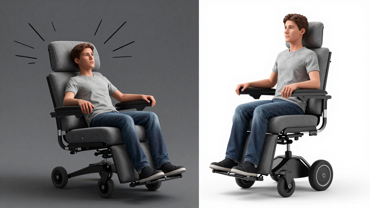 Comparison of sinking soft recliner versus supportive mobility-friendly chair.