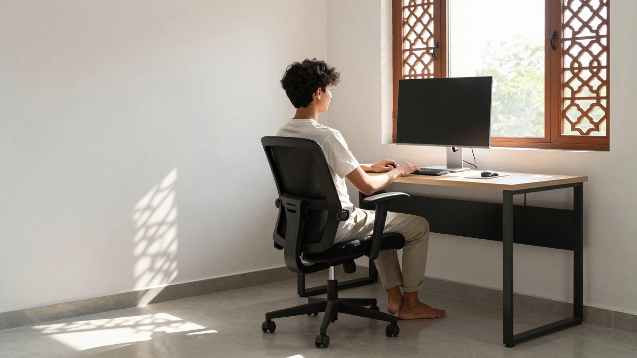What is the healthiest way to sit in an office chair? A practical guide