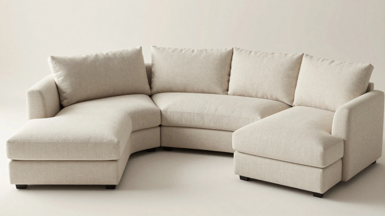Comparison of L-shaped, U-shaped, and modular sofa designs