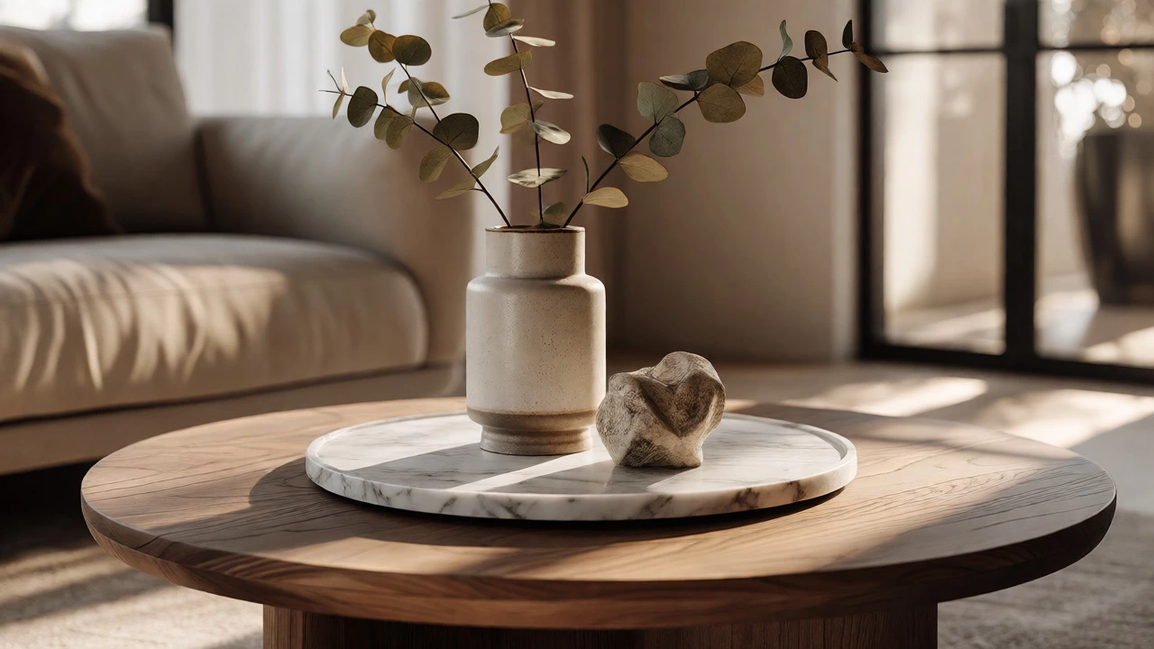 Round Coffee Table Styling: What to Put in the Middle